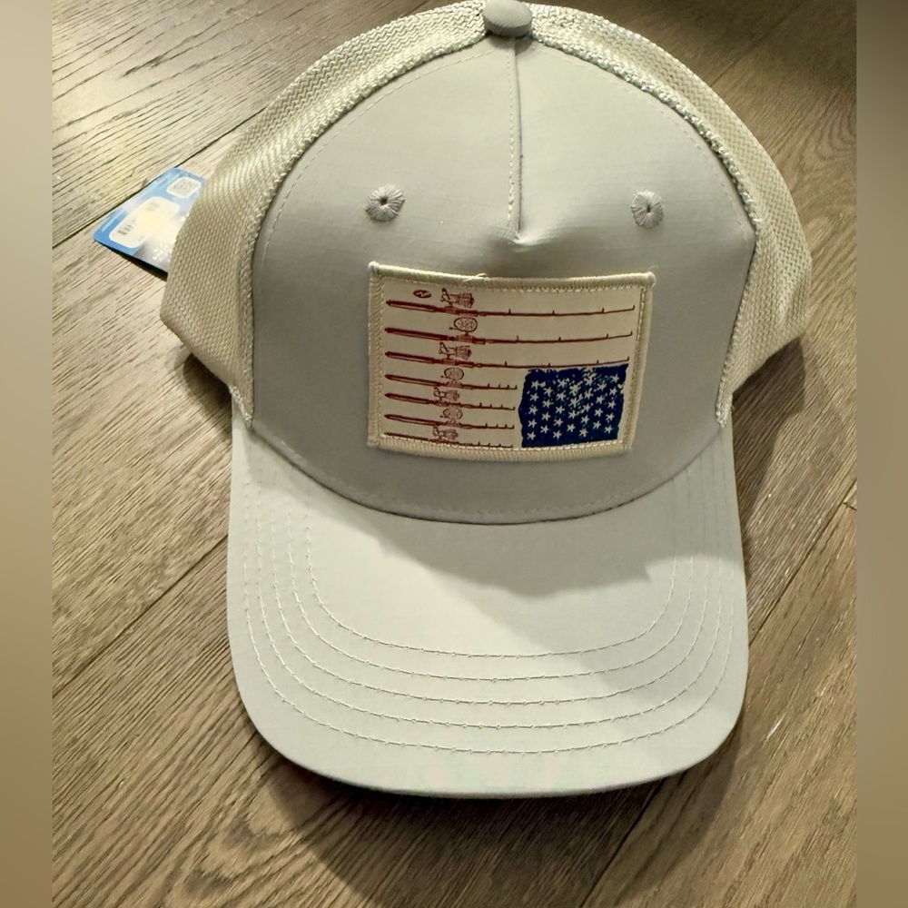 San Diego Hat Company American Flag “Fishing Pole” Patch Hat